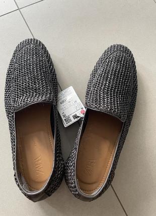 Туфли лоферы zara 41 р6 фото