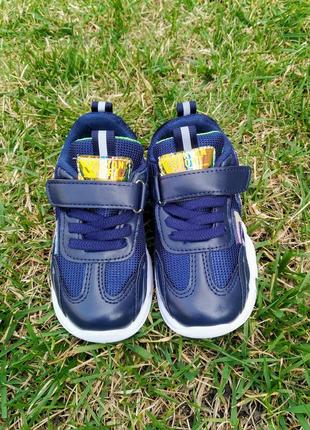 Кроссовки для мальчика девочки демисезонные синие кеды кроссы3 фото