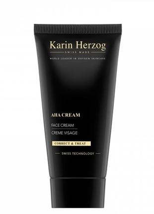 Нічний крем для обличчя з ана кислотами karin herzog aha cream 50 мл