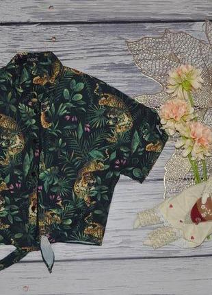 7 лет 127 см фирменная рубашка блузка блуза для модницы с принтом next некст