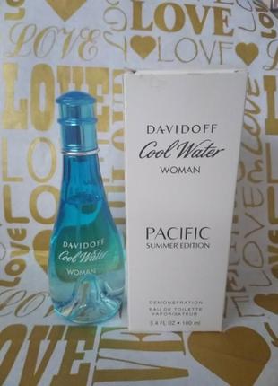 Davidoff cool water pacific summer edition туалетная вода 100 ml тестер3 фото