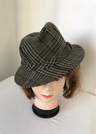 Капелюх трілбі коричневий клітина асиметрія