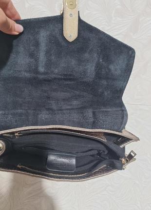 Красивая кожаная сумка портфель vera pelle5 фото