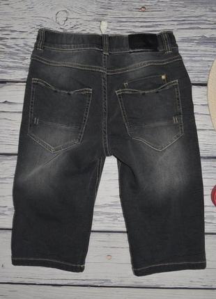 10-11 лет 152 см очень модные фирменные крутые джинсовые шорты узкачи для мальчика8 фото