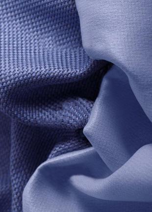 Порт'єрна тканина для штор блекаут-льон фіолетового кольору2 фото