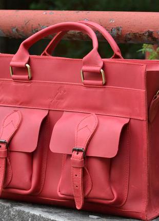 Шкіряна сумка з шкіри крейзі хорс