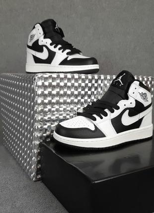 Nike air jordan білі з чорним3 фото