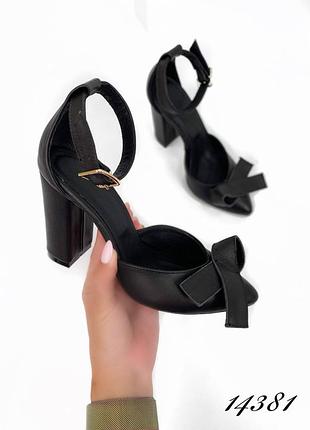 Женские туфли кожаные gogetti, чёрные, натуральная кожа