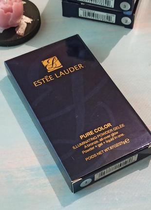 🛍️💙компактная пудра estee lauder pure color illuminating powder gelee 01 (27g)5 фото