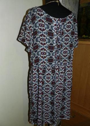Натуральне,легке плаття з шнурівкою по спинці,етно-бохо,великого розміру,h&m8 фото