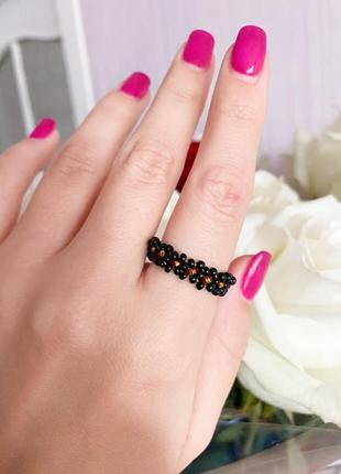 Кольцо из бисера