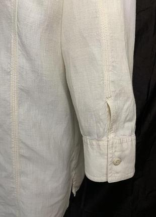Льняная блуза, рубашка marks & spenser5 фото