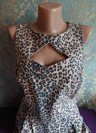 Женский комбинезон шортами ромпер леопардовой расцветки джинс3 фото