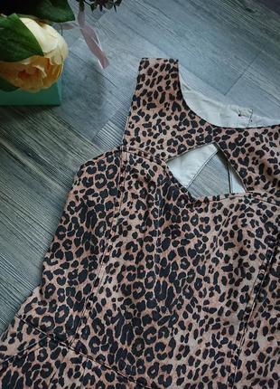 Женский комбинезон шортами ромпер леопардовой расцветки джинс7 фото