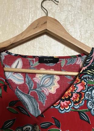Блузка в гавайском стиле, с коротким рукавом2 фото