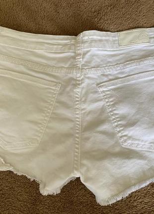 Шорти джинсові білі з вставками5 фото