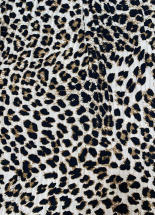 Плиссированная миди юбка,кюлоты,юбка-шорты,леопардовый принт(024)5 фото