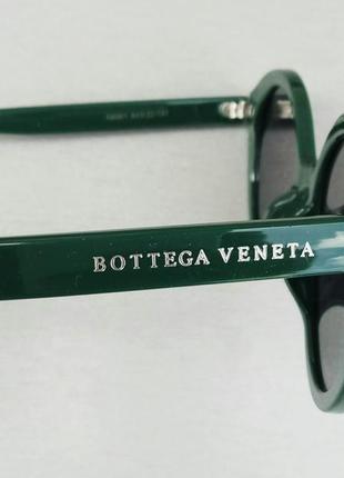 Очки в стиле bottega veneta  женские солнцезащитные модные зеленые7 фото