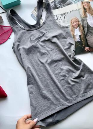 🎽шикарная серая спортивная майка nike оригинал/оригинальная серая спортивная майка-борцовка nike🎽