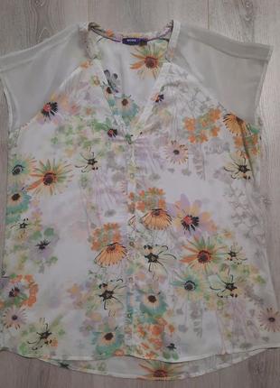 Легкая блузка mexx цветочный принт разм.383 фото