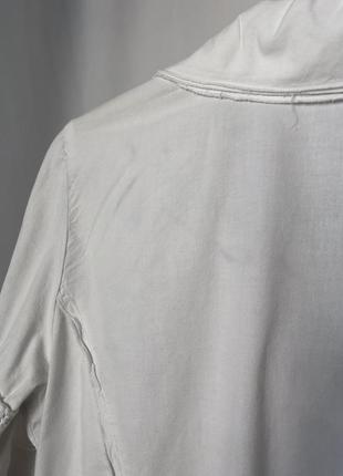 Белая блузка пуговицы-розочки хлопок10 фото