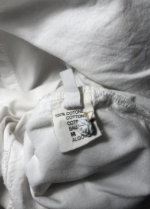 Белая блузка пуговицы-розочки хлопок8 фото