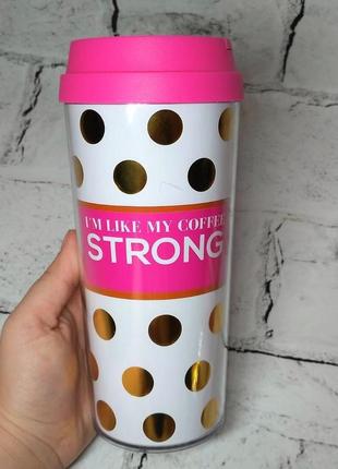 Термочашку термочашка для напоїв coffee strong, 450 мл1 фото