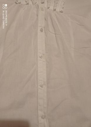 30. хлопковая белая блуза miss etam индия нарядная легчайшая нежнейшая воздушная мягкая4 фото