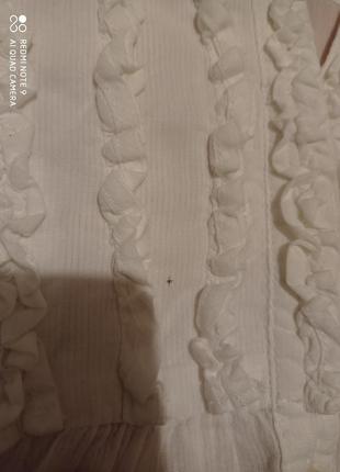 30. хлопковая белая блуза miss etam индия нарядная легчайшая нежнейшая воздушная мягкая10 фото