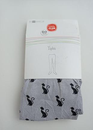 Cool club. капронові колготи з кішками 60 ден, розмір 140/146