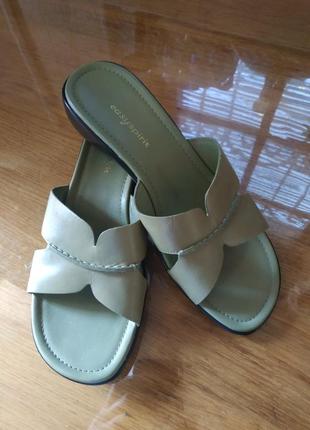 Нові шкіряні шльопанці босоніжки черевики кожаные шлёпанцы босоножки9 фото