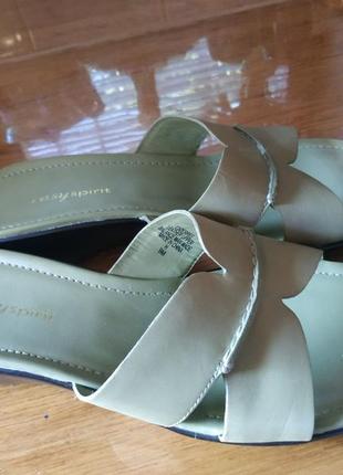Нові шкіряні шльопанці босоніжки черевики кожаные шлёпанцы босоножки4 фото