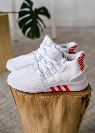 Жіночі кросівки adidas eqt bask adv white red | жіночі кросівки адідас