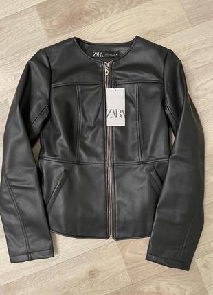 Стильна куртка піджак із штучної шкіри