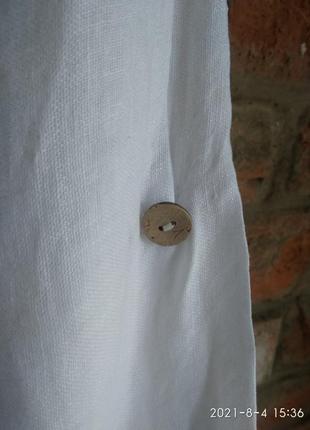 Льнчная накидка с кружевом италия5 фото