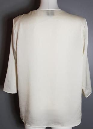Блуза белая рукав 3/4 mango2 фото