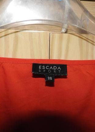 Escada блуза коралловая р 38 коралловый цвет блузка4 фото