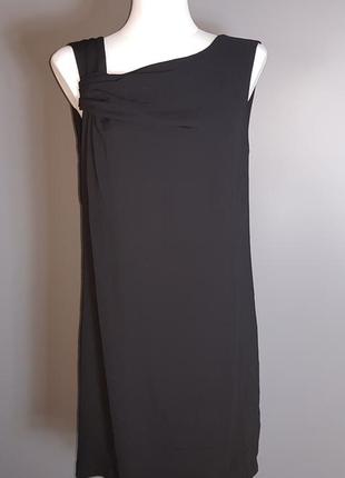 Платье черное с вырезом на спине mango1 фото