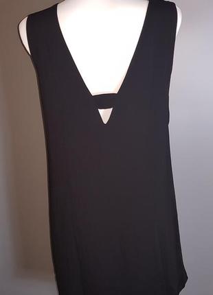 Платье черное с вырезом на спине mango2 фото