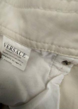 Штани-джинси 46 кремові versace оригінал3 фото