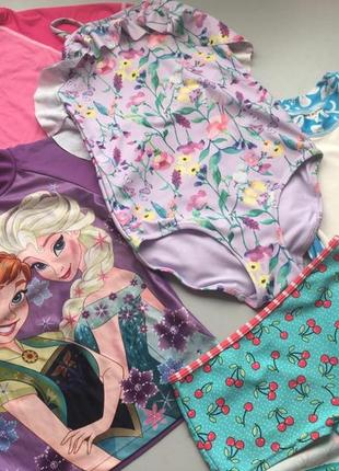 Солнцезащитная футболка шорти для плавання купальник h&m disney