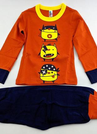 Пижама детская 1 год для мальчика турция детские пижамы хорошего качества с принтом хлопок