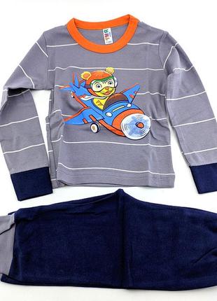 Пижама детская 1 год для мальчика турция детские пижамы хорошего качества с принтом хлопок