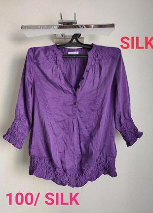 💯 натуральний шовк шелк ❤️🔥 блуза1 фото