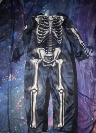 Дитячий карнавальний комбінезон скелет хелловін