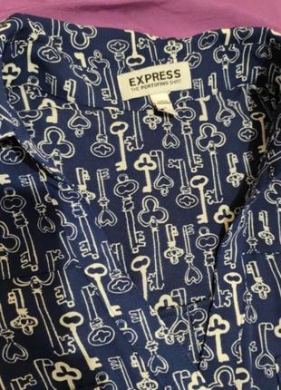 Брендовая легкая шифоновая блуза express portofino shirt
