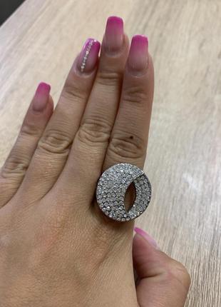 Большое кольцо в камни1 фото