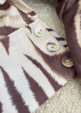 Весенне-летние высококачественные 100% саржевые шелковые полосатые элегантные платья миди с длинным рукавом zimmermann3 фото