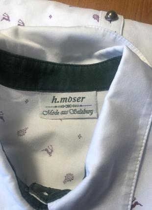 H.moser баварская рубашка олени эдельвейсы7 фото