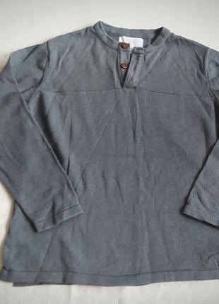 Серая кофта джемпер zara на мальчика 8-9 лет